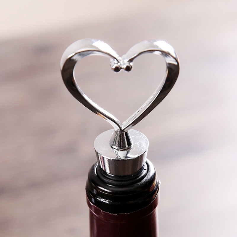  ƿ    ֹ    Ʈ      ƮƮ  Ź /Strainless Steel Wine Botte Stopper Kitchen Bar Gadgets Elegant Heart Shaped Red Wine B